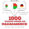Cover-Bild zum Titel '1000 wichtige Wörter auf Madagassische für die Reise und die Arbeit' von 'Jm Gardner'