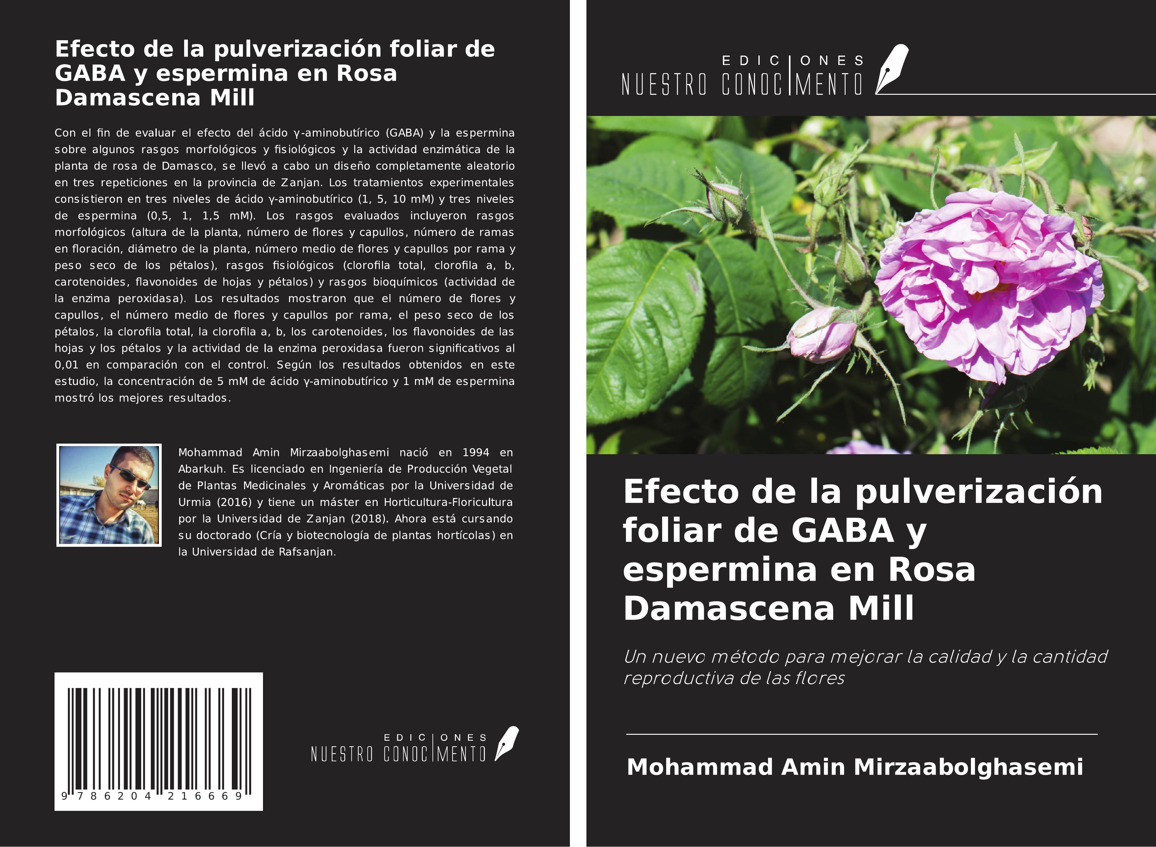 Efecto de la pulverización foliar de GABA y espermina en Rosa...