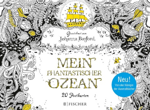 Mein Phantastischer Ozean Postkartenbuch Johanna Basford