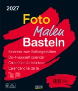 Cover-Bild zum Titel 'Foto-Malen-Basteln Bastelkalender schwarz groß 2027' von ''