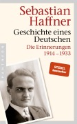 Cover-Bild zum Titel 'Geschichte eines Deutschen' von 'Sebastian Haffner'