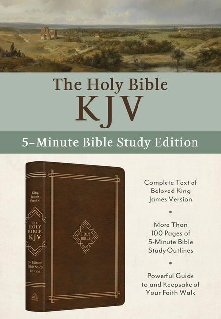 The Holy Bible Kjv: 5-Minute Bible Study Edition [Classic Hickory ...