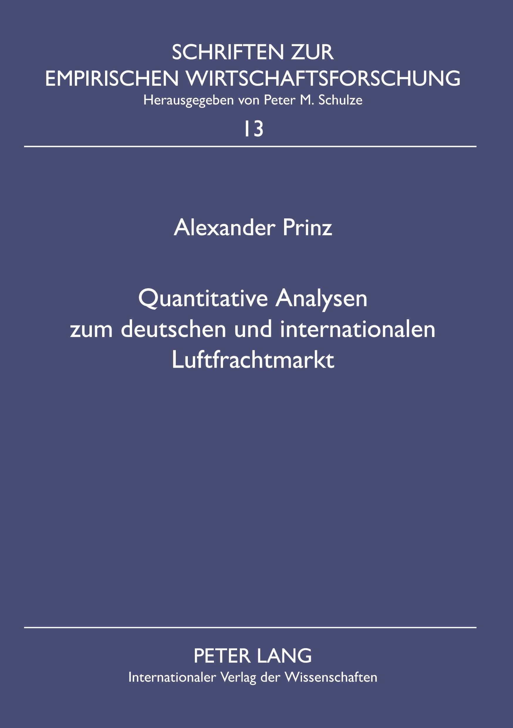 Quantitative Analysen zum deutschen und internationalen Luftfr...