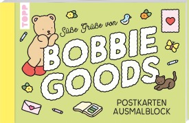 Cover-Bild zum Titel 'Bobbie Goods Postkarten Ausmalblock (offizielle deutsche Ausgabe)' von 'Bobbie Goods'
