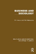 Cover-Bild zum Titel 'Business and Sociology' von 'T. F. Honour, R. M. Mainwaring'