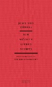 Cover-Bild zum Titel 'Ich möchte lieber nichts' von 'John von Düffel'