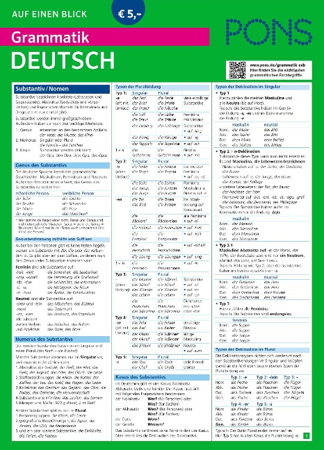 PONS Grammatik Auf Einen Blick Englisch | Lünebuch.de