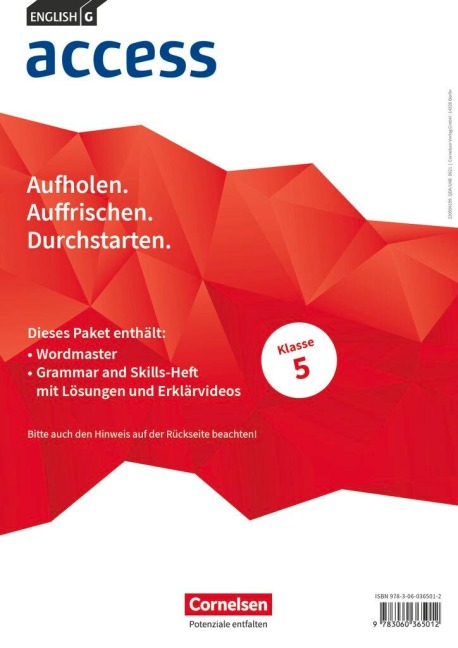Access - Allgemeine Ausgabe 2014 - Band 1/2: 5./6. Schuljahr